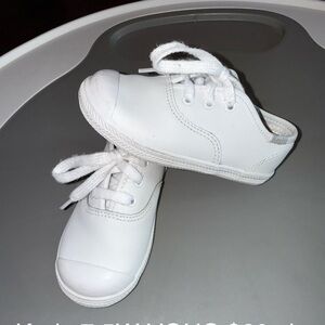 Keds Kids Classic White Wide Sneakers